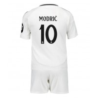 Dres Real Madrid Luka Modric #10 Domáci pre deti 2024-25 Krátky Rukáv (+ trenírky)